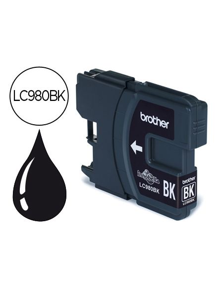 Ink-Jet Brother Lc-980Bk Dcp-145/Dcp-165/Mfc-250/Mfc- 290 Negro
