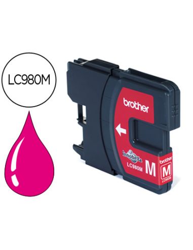 Ink-Jet Brother Lc-980M Dcp-145/Dcp-165/Mfc-250/Mfc- 290 Magenta