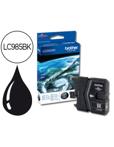 Ink-Jet Brother Lc-985Bk Negro Dcp-J125/Dcp-J315W Mfc-J265W/Mfc-J410/Mfc-J415W