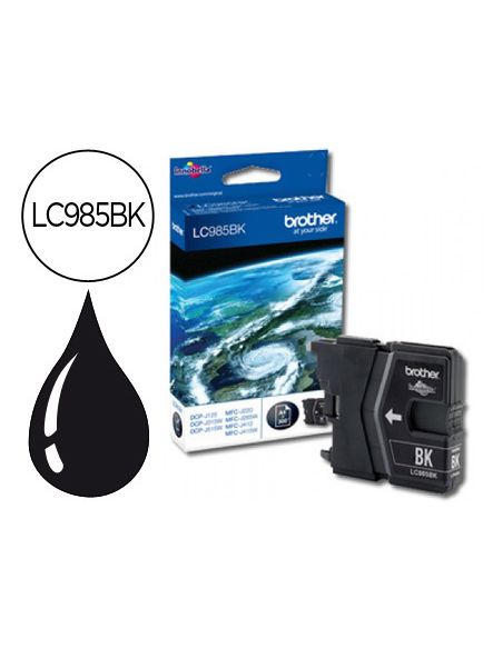 Ink-Jet Brother Lc-985Bk Negro Dcp-J125/Dcp-J315W Mfc-J265W/Mfc-J410/Mfc-J415W