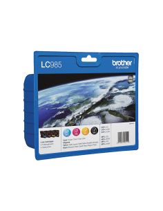 Ink-Jet Brother Lc-985Val 4 Colores Value Pack Negro/Cian/Magenta/Amarillo Dcp-J315W 2