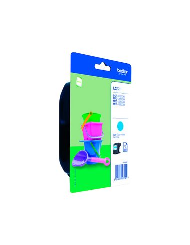 Ink-Jet Brother Lc221C Dcp-J562Dw / Mfc-J480Dw / 680Dw / 880Dw Cian 260 Paginas