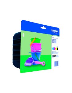 Ink-Jet Brother Lc221Val Dcp-J562Dw / Mfc-J480Dw / 680Dw / 880Dw Multipack 4 Colores Negro / Amarillo / 2