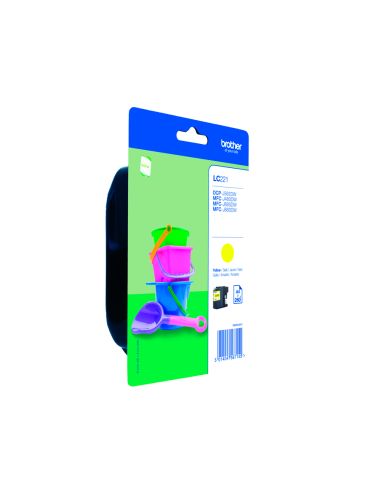 Ink-Jet Brother Lc221Y Dcp-J562Dw / Mfc-J480Dw / 680Dw / 880Dw Amarillo 260 Paginas