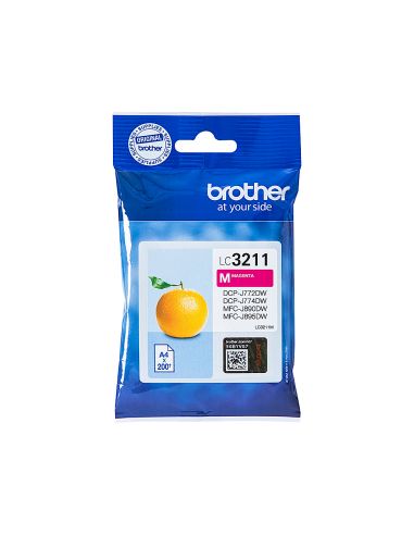 Ink-Jet Brother Lc3211M Dcp-J572 / Dcp-J772 / Dcp-J774 / Mfc-J890 / Mfc-J895 Magenta 200 Pag