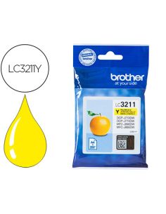 Ink-Jet Brother Lc3211Y Dcp-J572 / Dcp-J772 / Dcp-J774 / Mfc-J890 / Mfc-J895 Amarillo 200 Pag