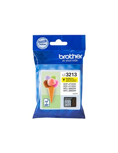Ink-Jet Brother Lc3213 Dcp-J572 / Dcp-J772 / Dcp-J774 / Mfc-J890 / Mfc-J895 Amarillo 400 Pag
