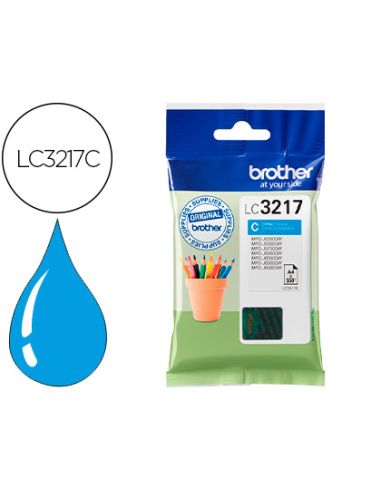 Ink-Jet Brother Lc3217C Mfcj6530 / Mfc-J6935 Cian 550 Paginas