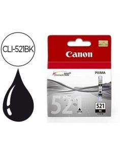 Ink-Jet Canon Cli-521Bk Negro Pixma Mp620/630/980 Ip3600/4600