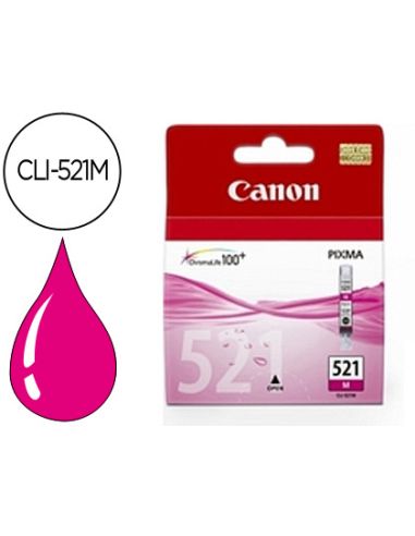 Ink-Jet Canon Cli-521M Magenta Pixma Mp620/630/980 Ip3600/4600