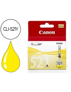 Ink-Jet Canon Cli-521Y Amarillo Pixma Mp620/630/980 Ip3600/4600