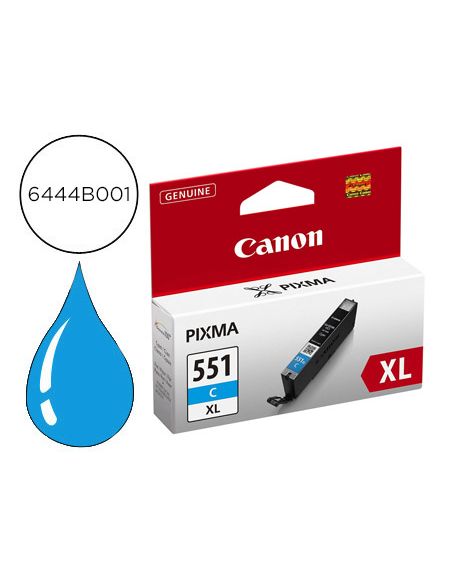 Ink-Jet Canon Cli-551 Xl Mg5450 / Ip7250 / Mg6350 Cian