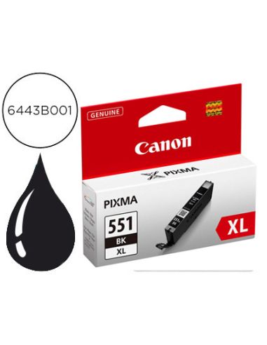 Ink-Jet Canon Cli-551/550Xl Mg5450 / Ip7250 / Mg6350 Negro