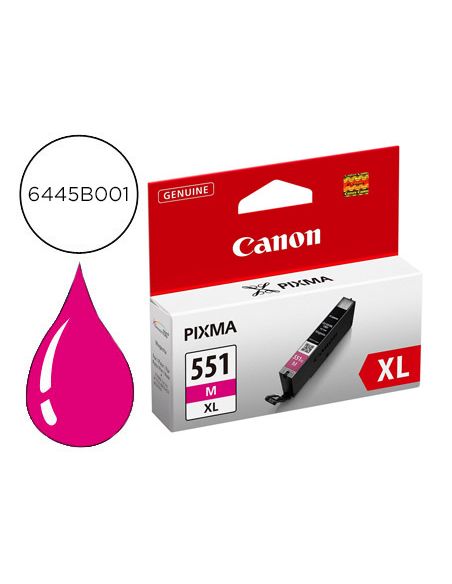 Ink-Jet Canon Cli-551Xl Mg5450 / Ip7250 / Mg6350 Magenta