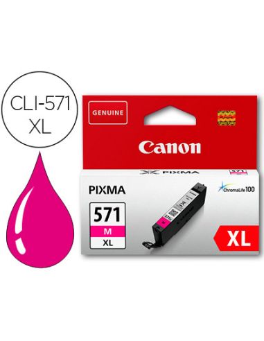 Ink-Jet Canon Cli-571Xl Pixma Mg6852 / Ts6050 / Ts8050 Magenta 500 Pag