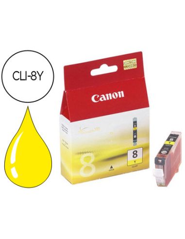 Ink-Jet Canon Ip3300 4200 4300 5200 5200R 5300 6600D 6700D Mp500 530 600 800 810 Ix4000 Ix5000 Pro9000-Amarillo Cli-8