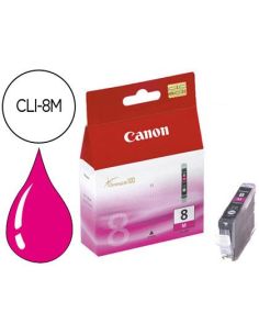 Ink-Jet Canon Ip3300 4200 4300 5200 5200R 5300 6600D 6700D, Mp500 530 600 800 810, Ix4000 Ix5000,Pro 9000-Magenta Cli-8