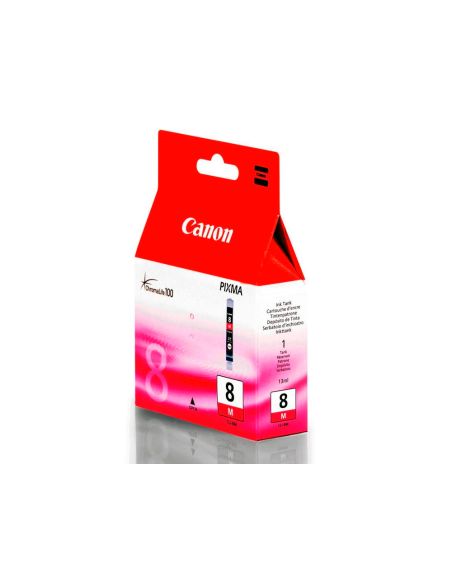 Ink-Jet Canon Ip3300 4200 4300 5200 5200R 5300 6600D 6700D, Mp500 530 600 800 810, Ix4000 Ix5000,Pro 9000-Magenta Cli-8