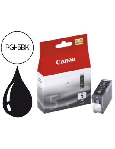 Ink-Jet Canon Ip3300 4200 4300 5200 5200R 5300 Mp500 530 600 800 810 Ix4000 5000 Negragran Capacidad Pgi-5Bk