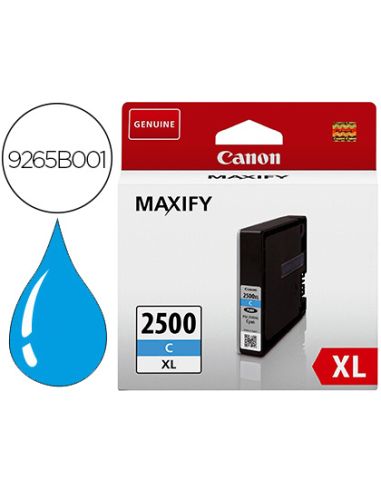 Ink-Jet Canon Pgi 2500 Xl Maxify Ib4050 / Mb5050 / Mb5150 / Mb5155 / Mb5350 / Mb5450 Cian 1755 Paginas