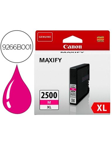 Ink-Jet Canon Pgi 2500 Xl Maxify Ib4050 / Mb5050 / Mb5150 / Mb5155 / Mb5350 / Mb5450 Magenta 1295 Paginas