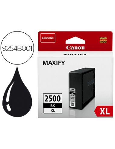 Ink-Jet Canon Pgi 2500 Xl Maxify Ib4050 / Mb5050 / Mb5155 / Mb5350 / Mb5450 Negro 2500 Paginas
