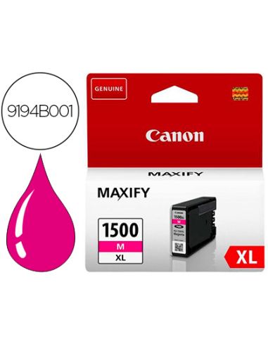 Ink-Jet Canon Pgi-1500Xl Mb2050 / Mb2150 / Mb2155 / Mb2350 / Mb2750 / Mb2755 Magenta