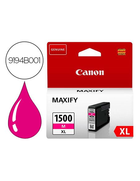 Ink-Jet Canon Pgi-1500Xl Mb2050 / Mb2150 / Mb2155 / Mb2350 / Mb2750 / Mb2755 Magenta