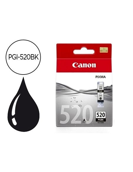 Ink-Jet Canon Pgi-520Bk Negro Pixmaip3600/4600