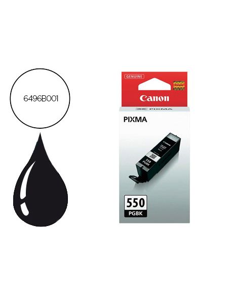 Ink-Jet Canon Pgi-550 Pixma Mg 5450 / Ip7250 / Mg6350 Negro 15 Ml