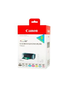 Ink-Jet Cli-42 Canon Pixma Pro-100 / 100S Multipack 8 Colores Bk /Gy / Lgy / C / M / Y / Pc / Pm 13 Ml 2