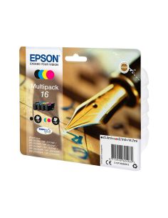 Ink-Jet Epson 16 Multipack Workforce Wf-2010W Wf-2510Wf Wf-2520Nf Wf-2530Wf Wf-2540Wf Negro Amarillo Cian Y Magenta 2