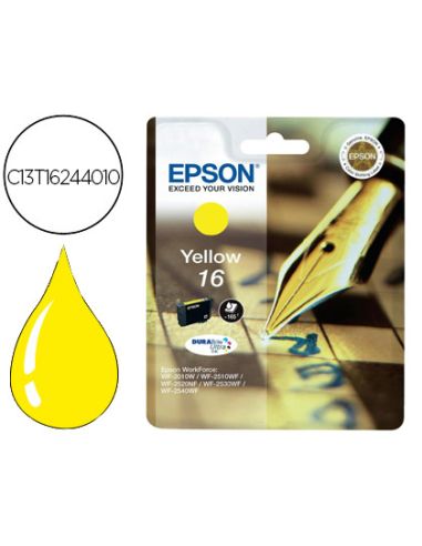 Ink-Jet Epson 16 Wf2010W Wf2510Wf Wf2520Nf Wf2530Wf Wf2540Wf Amarillo 175 Pag