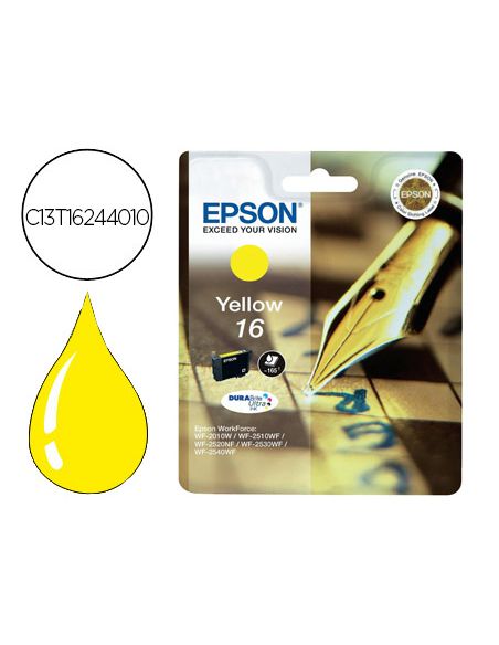 Ink-Jet Epson 16 Wf2010W Wf2510Wf Wf2520Nf Wf2530Wf Wf2540Wf Amarillo 175 Pag