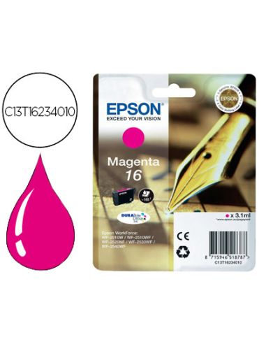 Ink-Jet Epson 16 Wf2010W Wf2510Wf Wf2520Nf Wf2530Wf Wf2540Wf Magenta 175 Pag