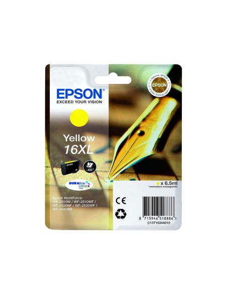 Ink-Jet Epson 16Xl Wf2010W Wf2510Wf Wf2520Nf Wf2530Wf Wf2540Wf Amarillo 450 Pag