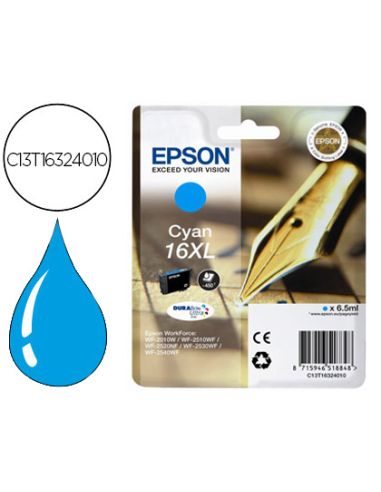 Ink-Jet Epson 16Xl Wf2010W Wf2510Wf Wf2520Nf Wf2530Wf Wf2540Wf Cian 450 Pag