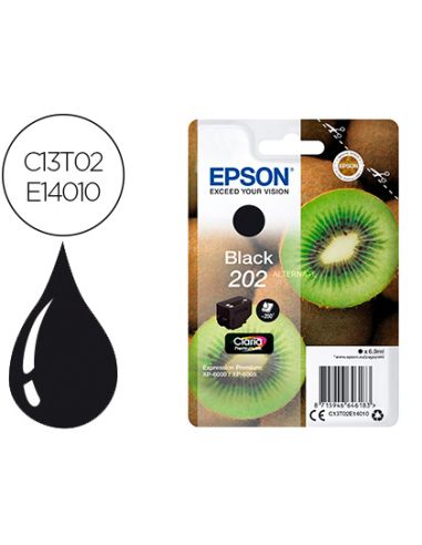 Ink-Jet Epson 202 Xp-6000 / Xp-6005 / Xp-6100 / Xp-6105 Negro 250 Pag
