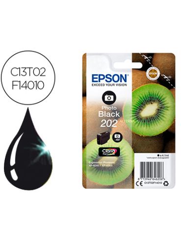 Ink-Jet Epson 202 Xp-6000 / Xp-6005 / Xp-6100 / Xp-6105 Photo Negro 400 Pag