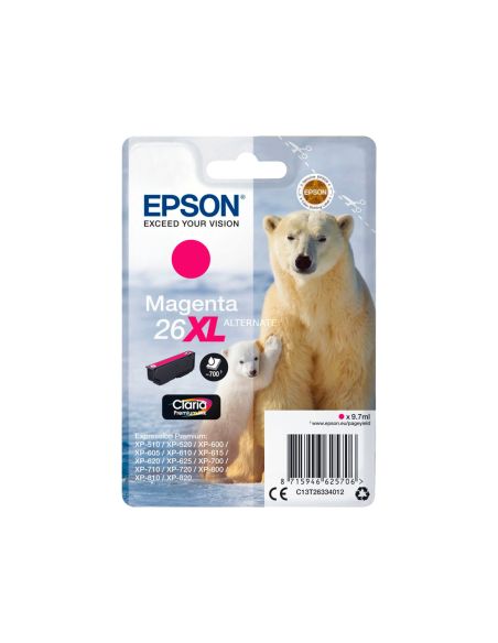 Ink-Jet Epson 26Xl Xp600 / 605 / 700 / 800 Magenta 700 Pag