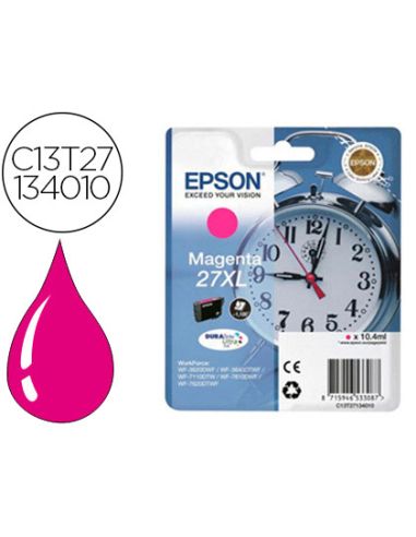 Ink-Jet Epson 27Xl T27134010 Wf-3620-40 / 7110 / 7610 / 7620 Magenta -1.100 Pag-
