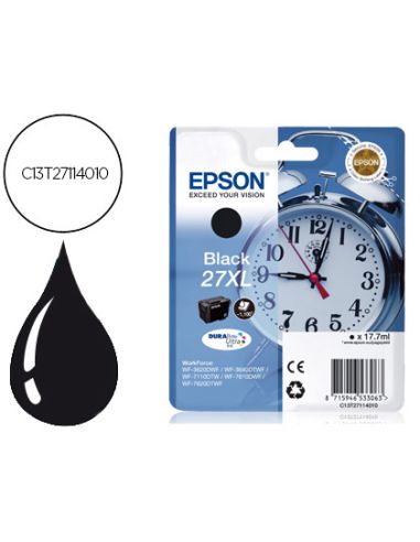Ink-Jet Epson 27Xl Wf 3620 / 3640 / 7110 / 7610 / 7620 Negro -1.100 Pag-