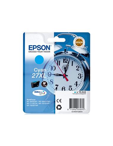 Ink-Jet Epson 27Xl Wf3620 / 7110 / 7610 / 7620 Cyan 1.100 Pag