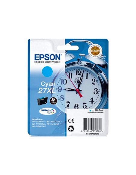 Ink-Jet Epson 27Xl Wf3620 / 7110 / 7610 / 7620 Cyan 1.100 Pag