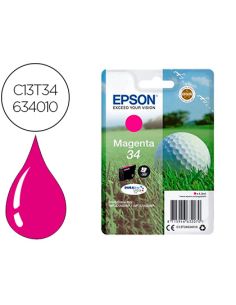 Ink-Jet Epson 34 Workforce Pro Wf-3720 / Wf-3720Dwf / Wf-3725Dwf Magenta 300 Paginas