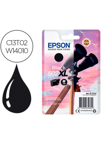 Ink-Jet Epson 502 Xl Expression Home Xp 5100 / 5105 Workforce Wf 2860 / 2860Dwf Negro 550 Paginas