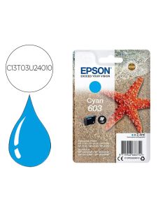 Ink-Jet Epson 603 Xp-2100 / 2105 / 3100 / 4100 / Wf-2810 / 2830 / 2835 / 2850 Cian 130 Paginas