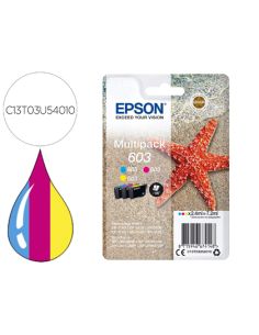 Ink-Jet Epson 603 Xp-2100 / 2105 / 3100 / 4100 / Wf-2810 / 2830 / 2835 / 2850 Multipack 3 Colores Amarillo