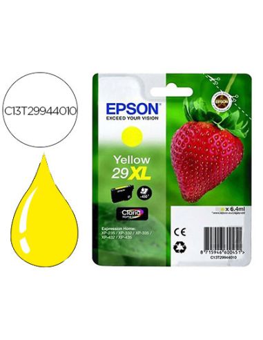 Ink-Jet Epson Home 29Xl T2994 Xp435/330/335/332/430/235/432 Amarillo 450 Pag
