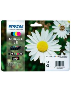Ink-Jet Epson Multipack T18 Negro Amarillo Cyan Y Magenta Xp-102 Px-202 Px-205Xp-305 Xp-405 2